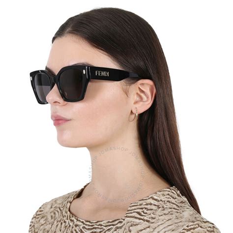 fendi 40070i|Fendi Smoke Cat Eye Ladies Sunglasses FE40070I .